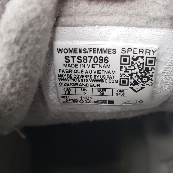 Sperry Saltwater Cheetah Gray Women's Duck Boots Size 7.5 - Picture 11 of 12